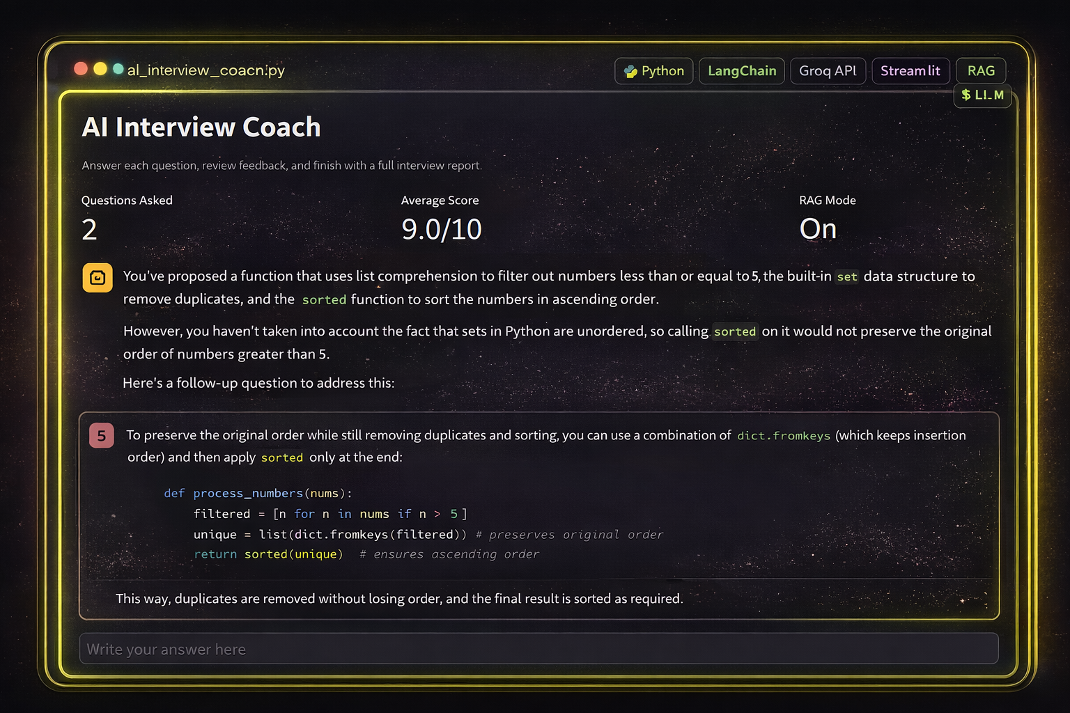 AI Interview Coach